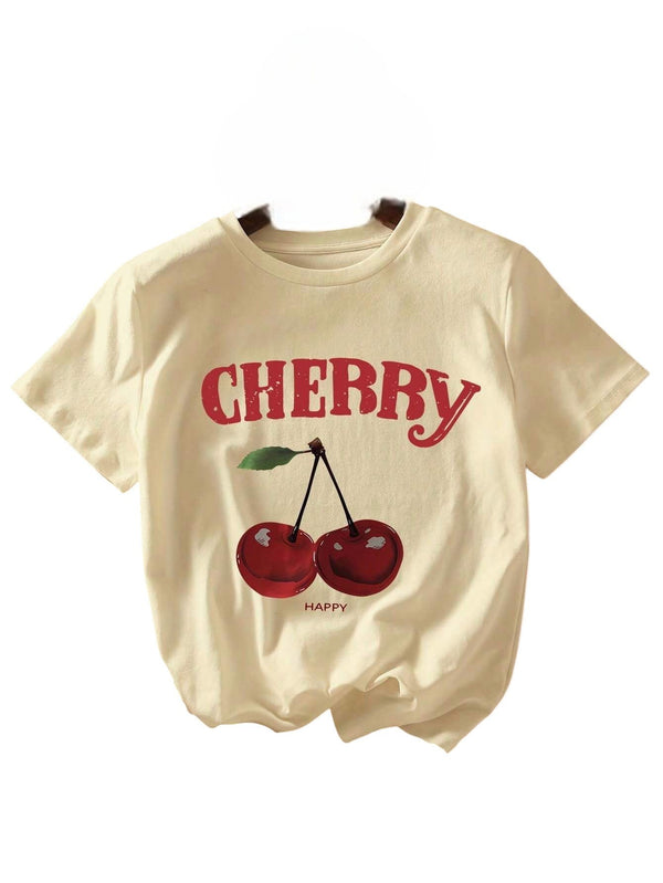 Remeras de Algodon diseño Cherry